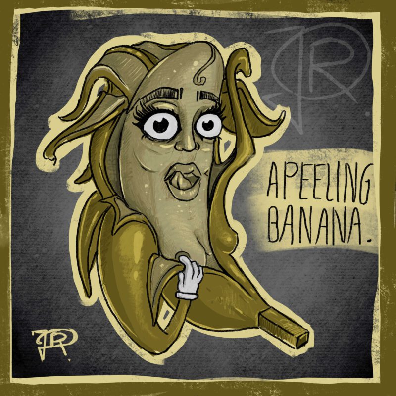 apeeling banana